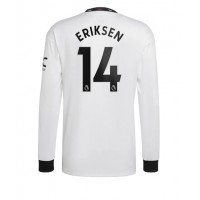 Fotbalové Dres Manchester United Christian Eriksen #14 Venkovní 2022-23 Dlouhý Rukáv